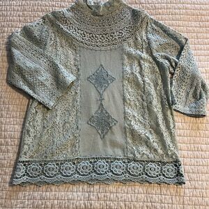 Hopeless Romantic Elegant Lace Womens Top Sheer